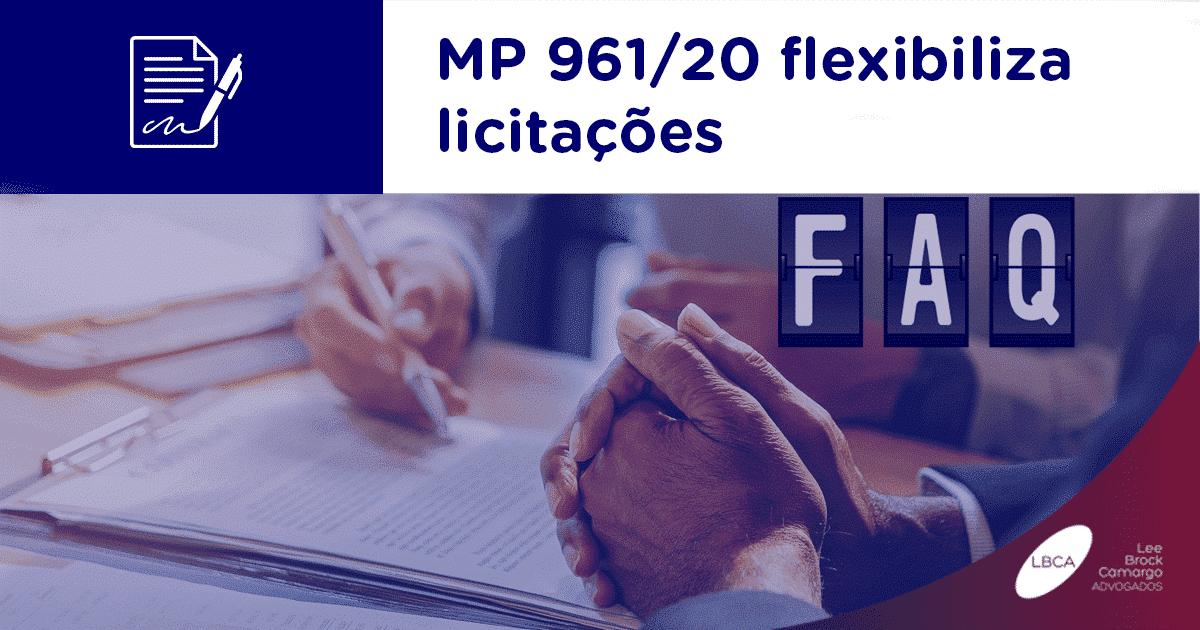 MP 961/20 flexibiliza licitações